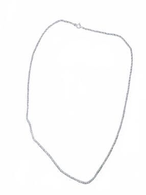 Delicate Silver Chain Necklace with Spring Ring Clasp